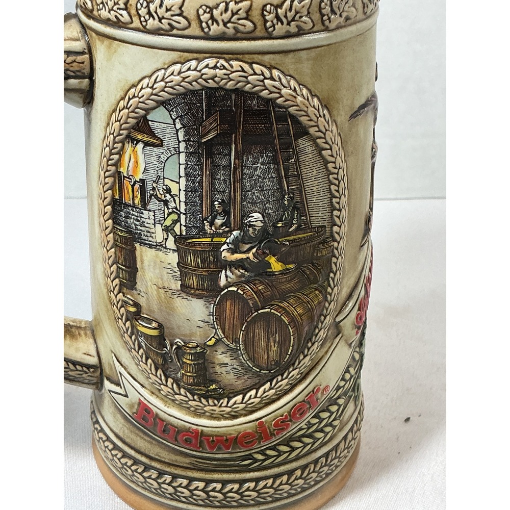 Budweiser A Series Ceramarte Lidded Beer Stein Limited Edition 17th Century Brew - Picture 12 of 16